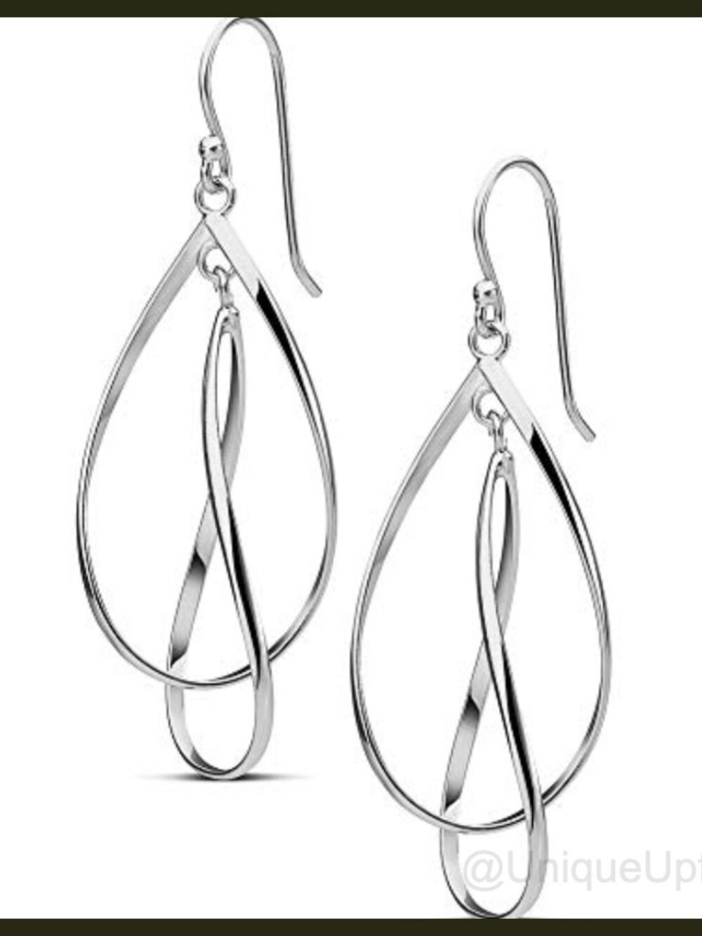 Sterling Silver Plated Drop Earrings 14k Gold Plated Teardrop Dangle Women